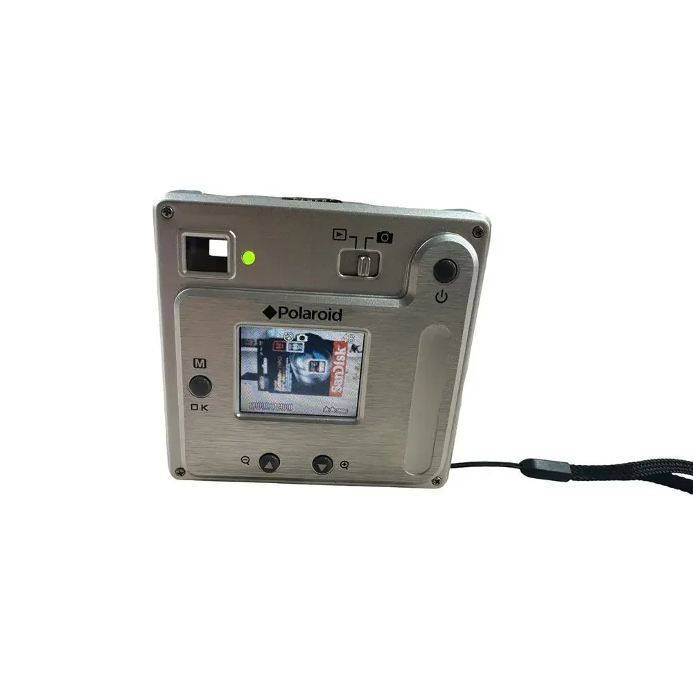 Polaroid Digital Camera PDC 3070 3.2MP Silver Tested Working AAA Battery Type